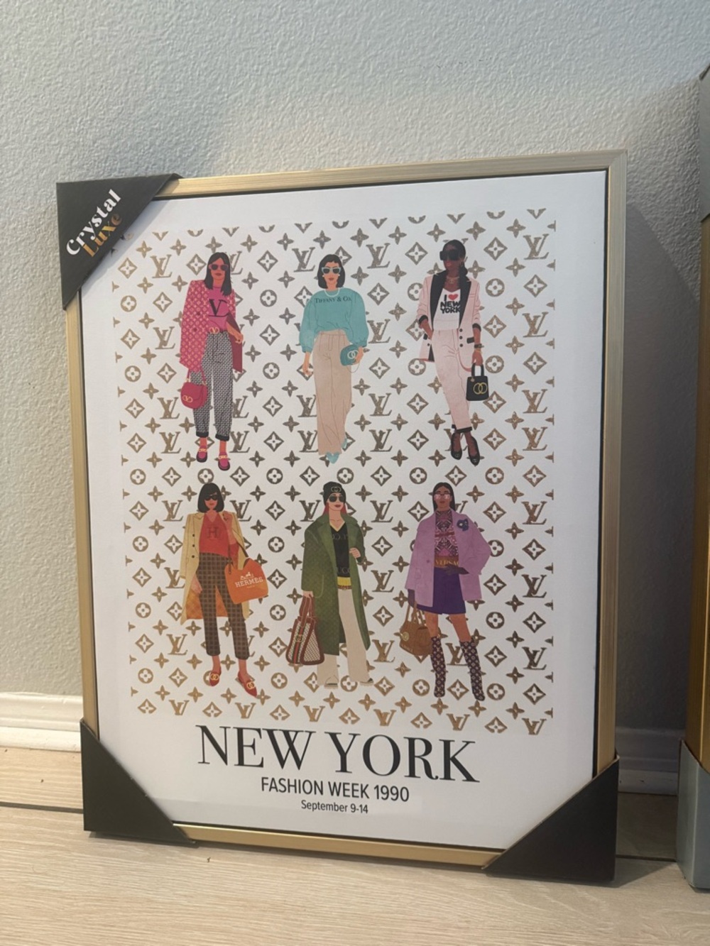 New with tags New York Fashion Week 1990 Framed Art Print - Multicolor